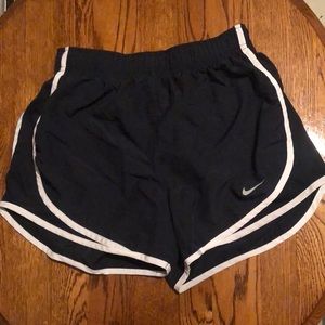 dark navy blue nike dri-fit running shorts